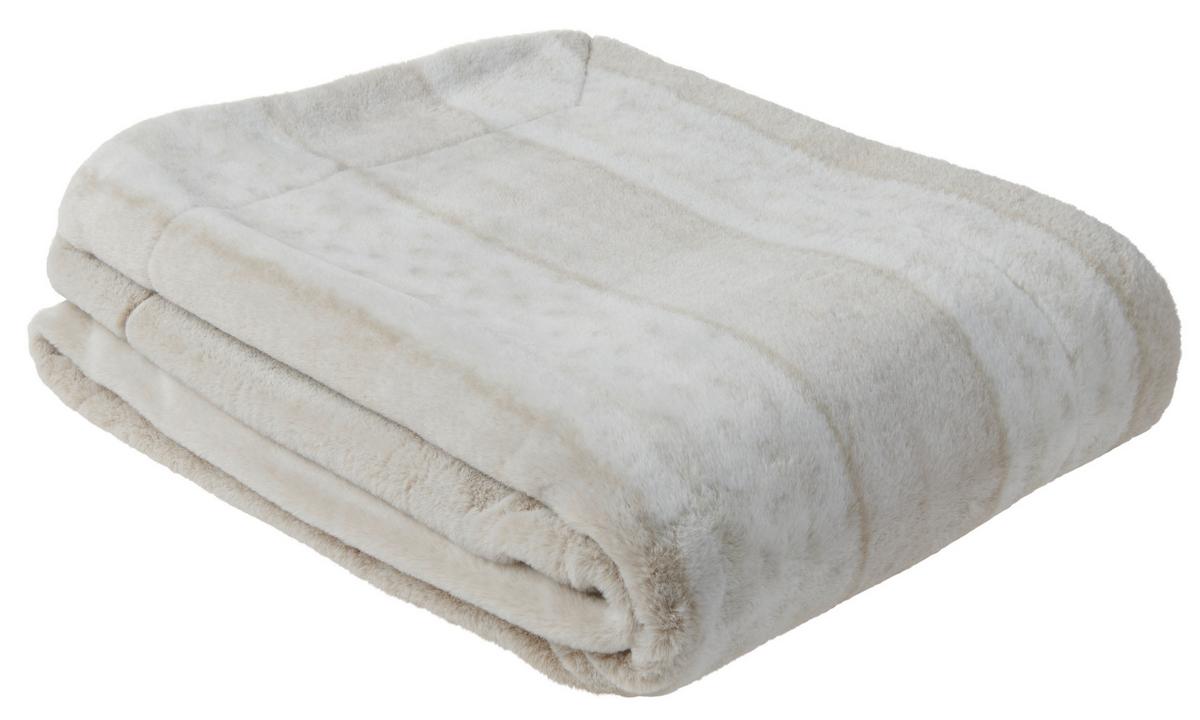 Kuscheldecke Karin Taupe 150x200 cm - Taupe, ROMANTIK / LANDHAUS, Textil (150/200cm) - James Wood