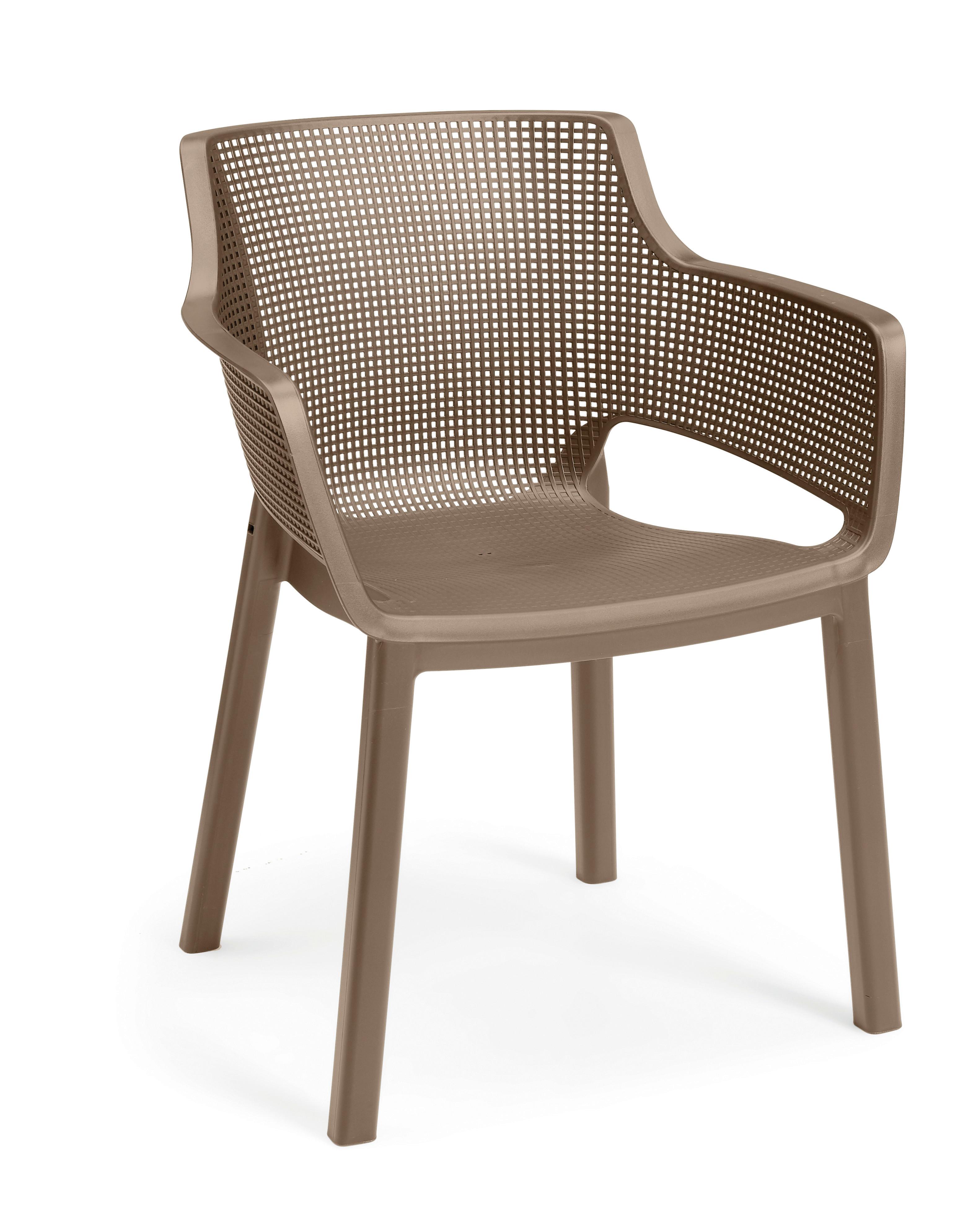 ZAHRADNÍ RELAXAČNÍ ŽIDLE ELISA - cappuccino, Design, plast (61,5/78,4/53cm) - Mömax