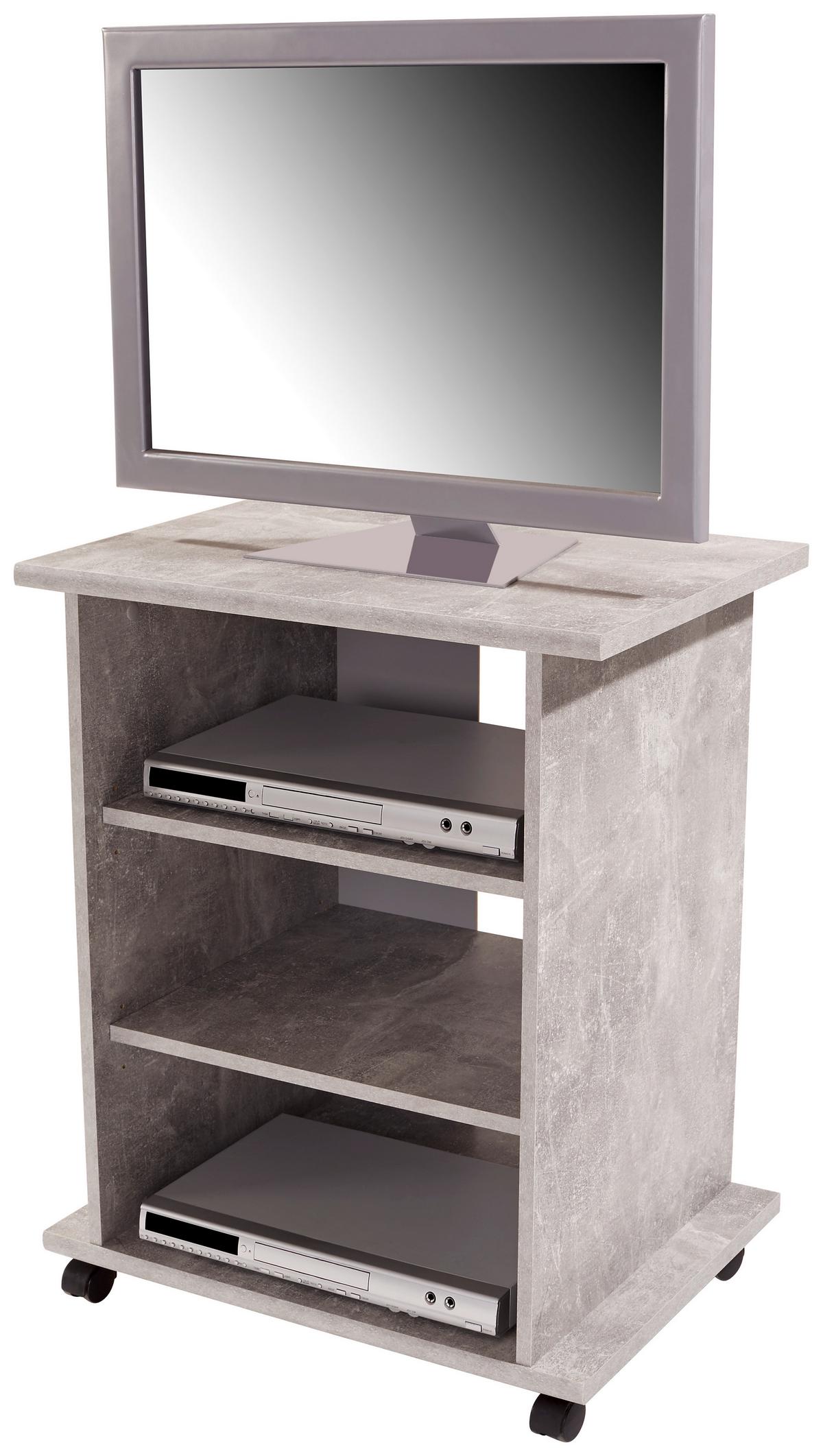 TV-Lowboard Jürgen 2 65 cm Betonoptik - Grau, MODERN, Holzwerkstoff (65/76/40cm)