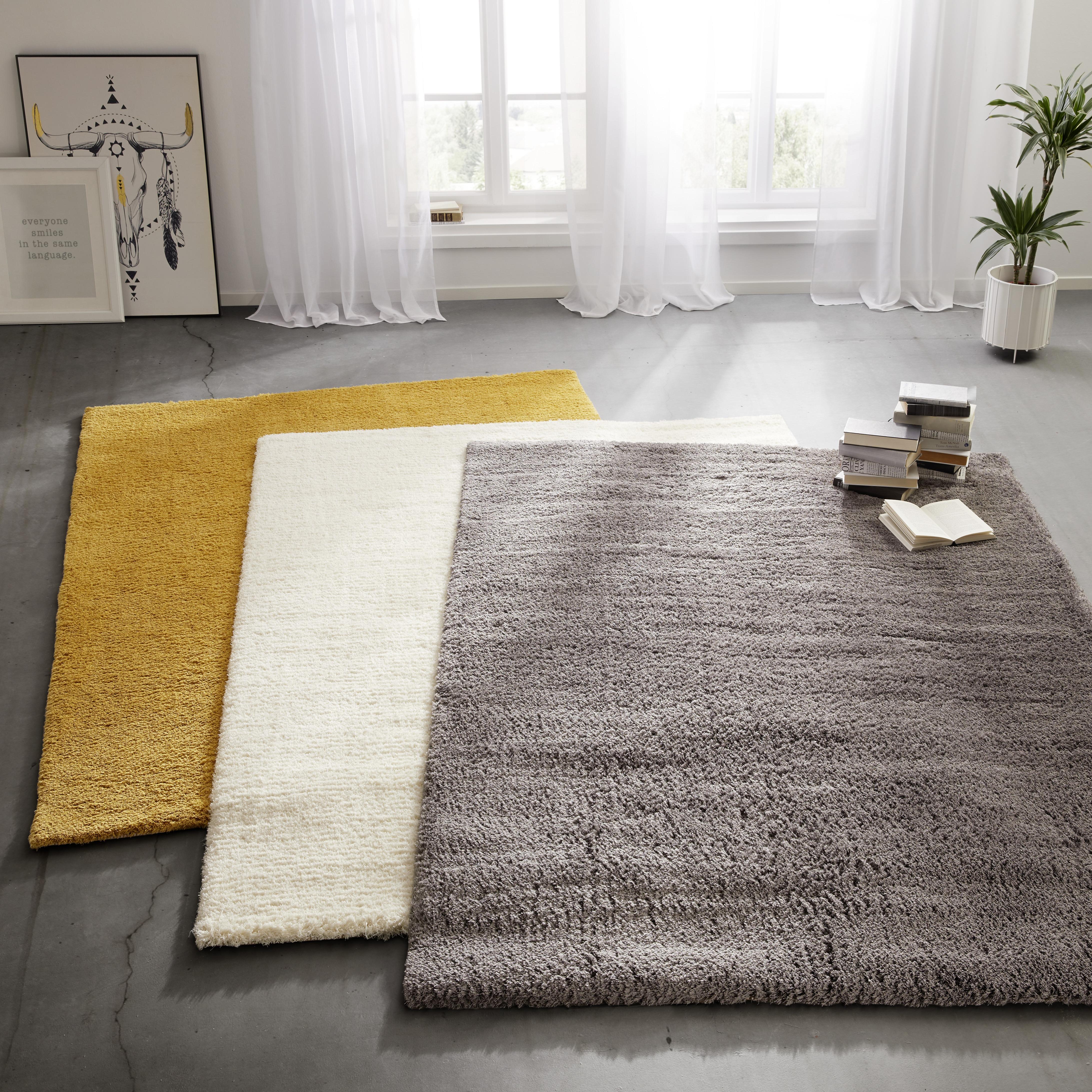 Koberec Shaggy Stefan 1, 80/150cm, Žltá - žltá, Moderný, textil (80/150cm) - Modern Living