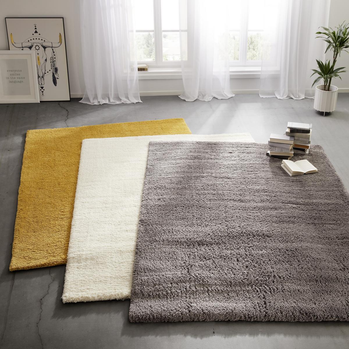 SHAGGY KOBEREC Stefan 1, 80/150cm, bílá - bílá, Moderní, textil (80/150cm) - Mömax