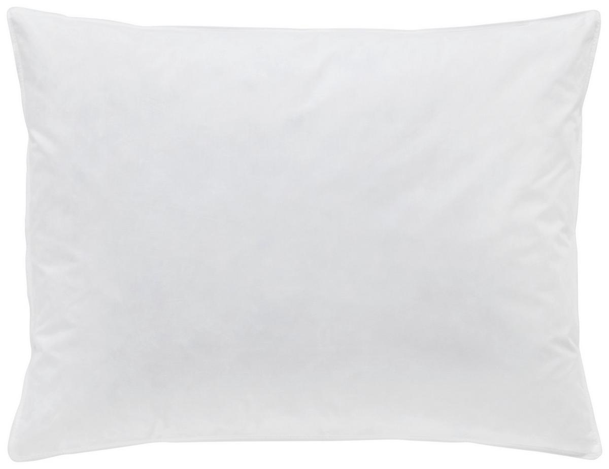 VANKÚŠ POD HLAVU Flach, 70/90cm, biela - biela, Konventionell, textil (70/90cm) - Nadana