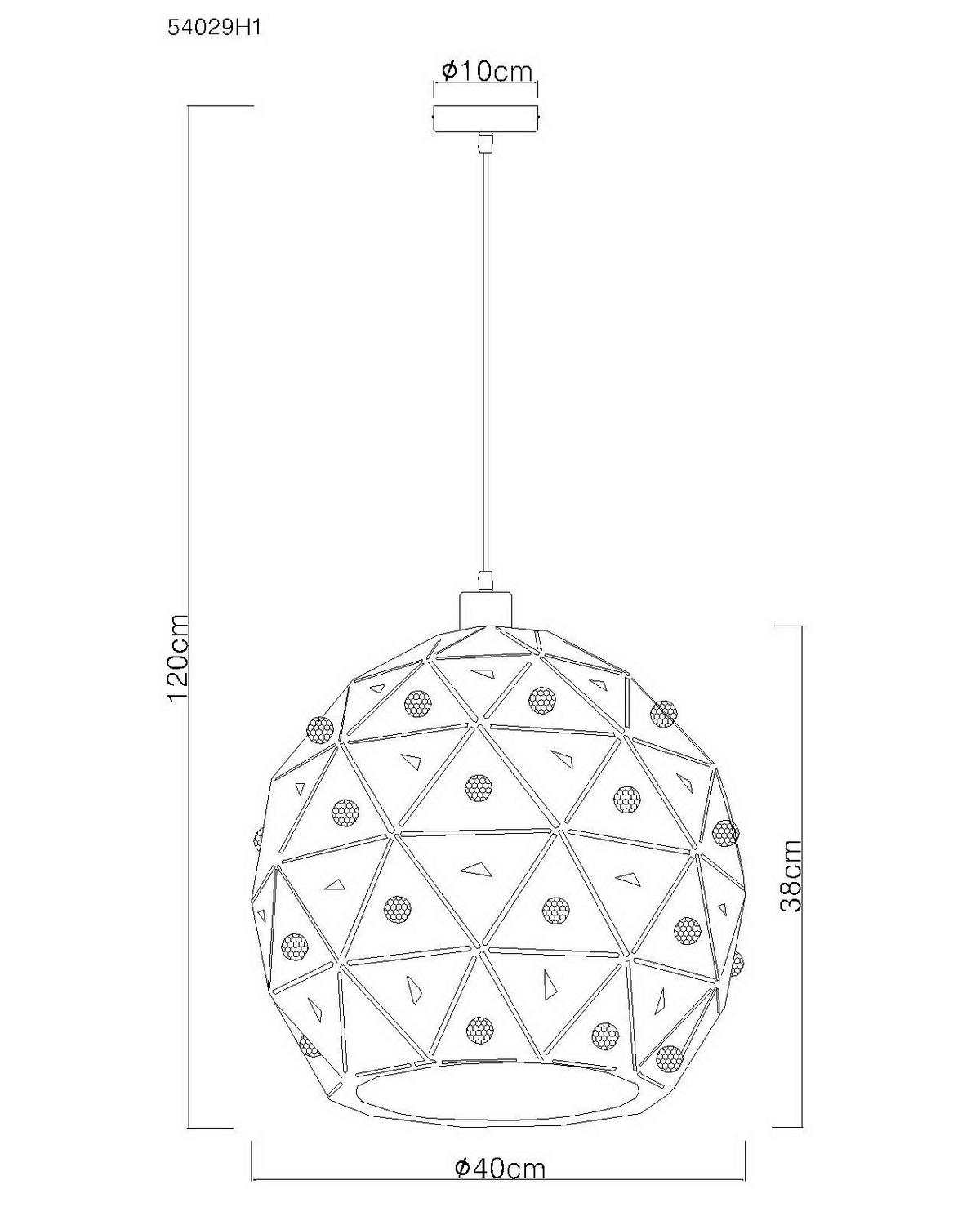 Hängeleuchte Jodie H: 120 Cm 1 Flammig - Klar/Goldfarben, Basics, Glas/Metall (40/120cm) - Globo