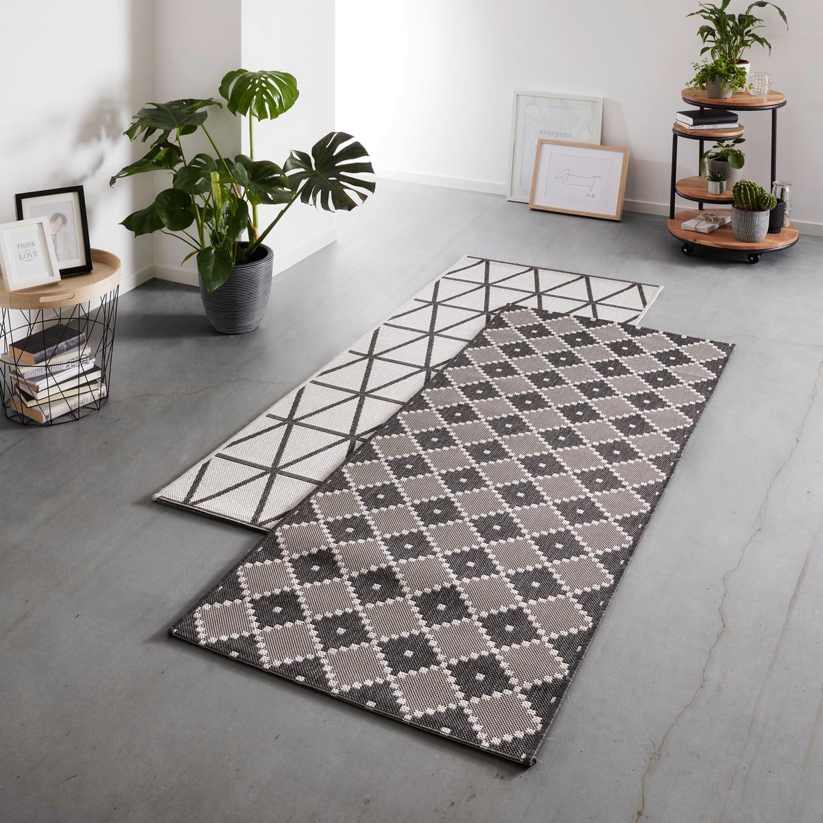 PLOCHO TKANÝ KOBEREC Phoenix 2, 80/200cm - antracitová/strieborná, Modern, textil (80/200cm) - Modern Living