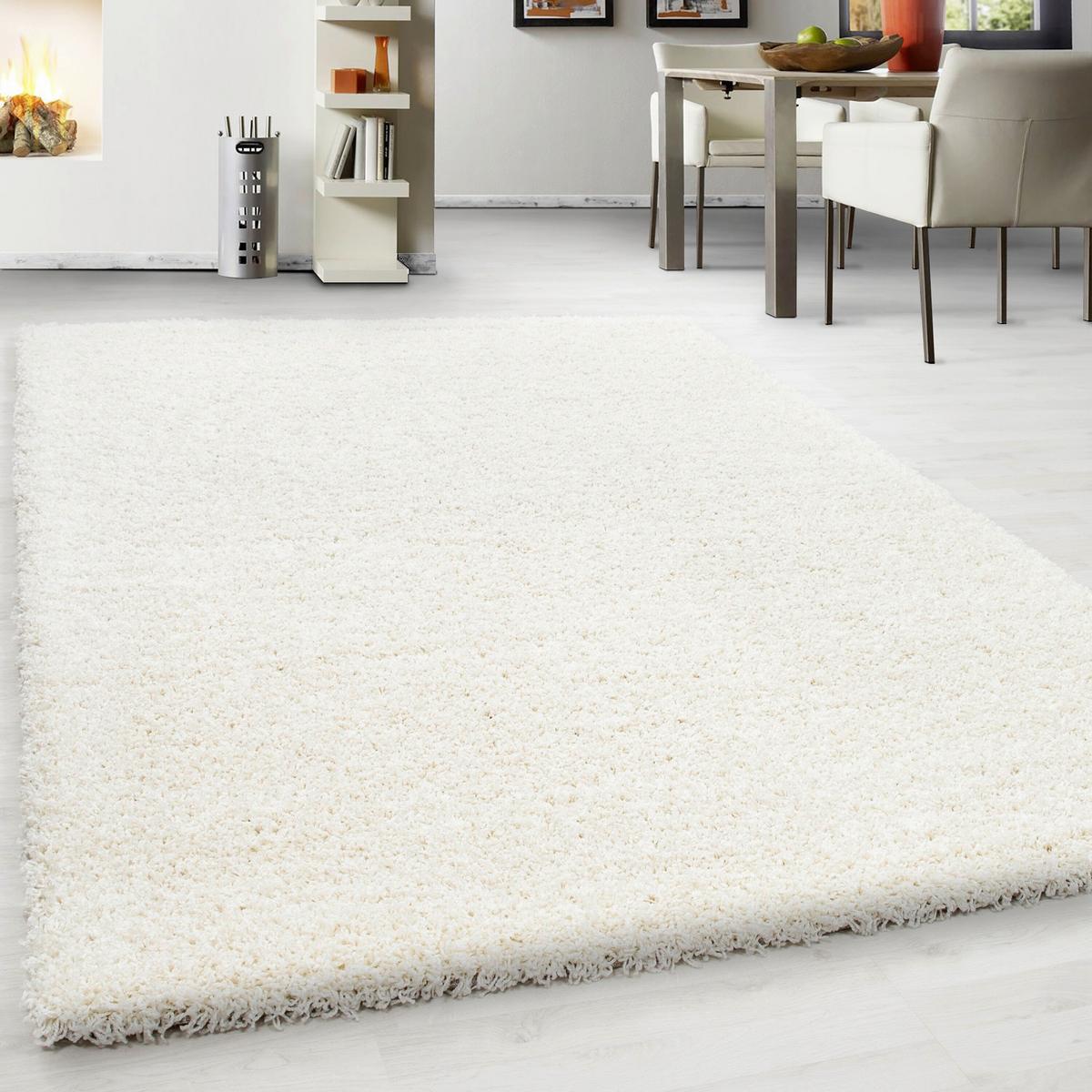 Hochflor Teppich Creme Life 80x150 Cm - Creme, KONVENTIONELL, Textil (80/150cm) - Novel
