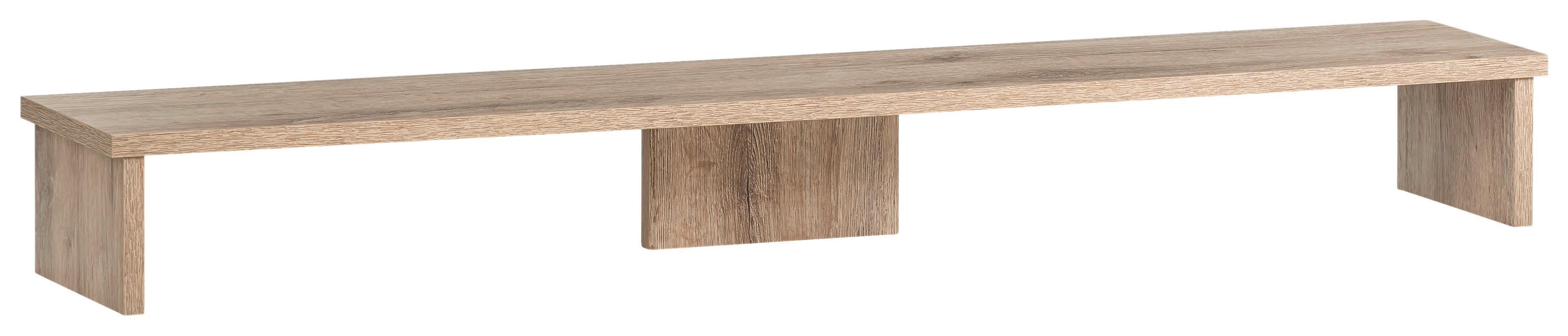 BILDSCHIRMERHÖHUNG NIELS 1100 - Wildeiche, MODERN, Holzwerkstoff (110/12,7/20cm) - MID.YOU