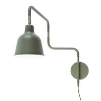 Wandleuchte London 1-Flammig Drehbar - Olivgrün, Design, Metall (44/40/16cm) - It's about Romi