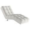 Relaxační ležadlo ISABELLA, krémová - krémová/barvy chromu, Moderní, kov/textil (68/88/164cm)