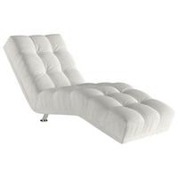 Relaxační ležadlo ISABELLA, krémová - krémová/barvy chromu, Moderní, kov/textil (68/88/164cm)