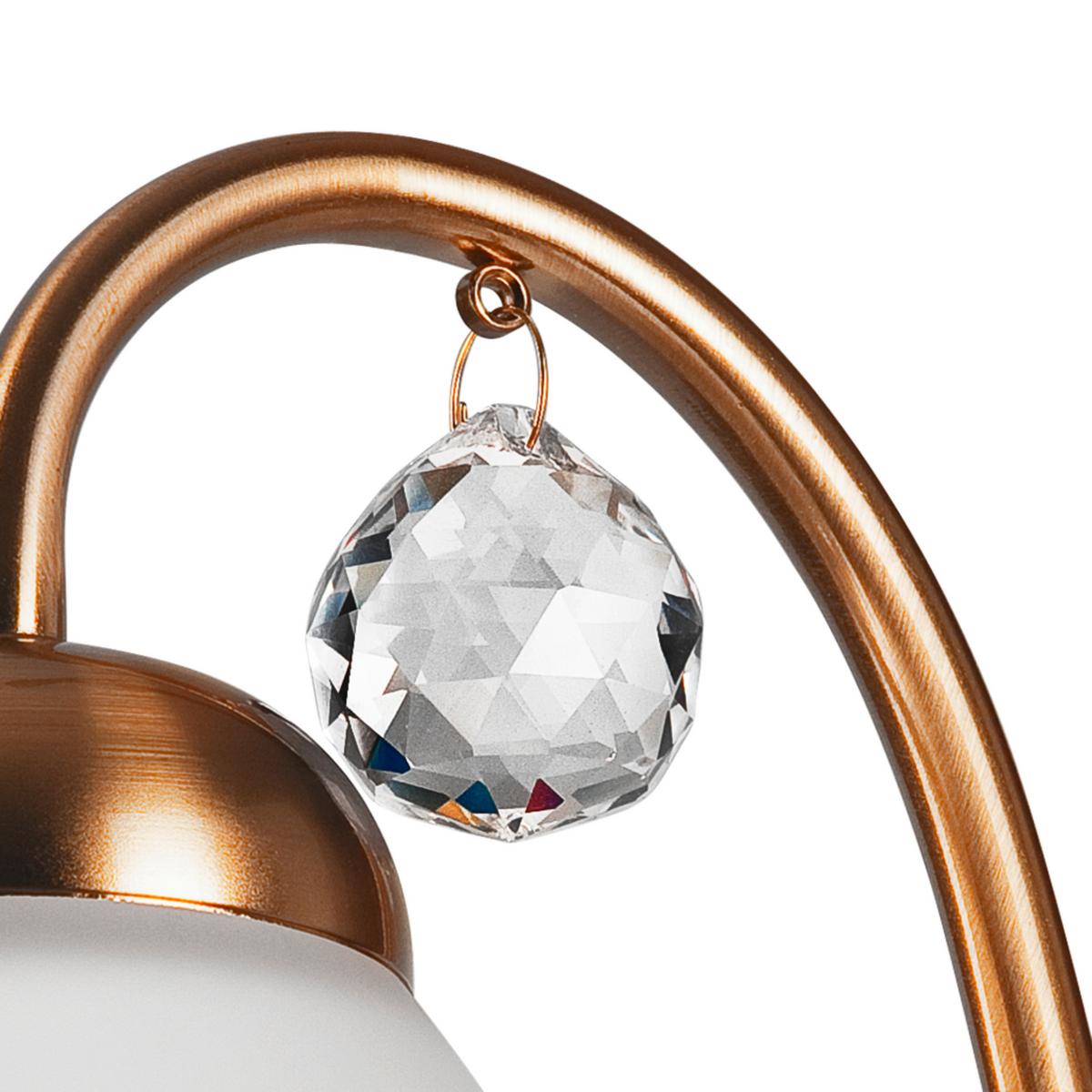 Wandleuchte Miranda Goldfarben D: 20 cm - Goldfarben, KONVENTIONELL, Glas (20/14cm)
