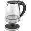 Wasserkocher Emerio Wk-108084 - Schwarz/Alufarben, MODERN, Glas/Kunststoff (19,8/23/16,6cm) Wasserkocher Emerio Wk-108084 - Schwarz/Alufarben, MODERN, Glas/Kunststoff (19,8/23/16,6cm)