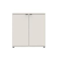 Komoda Ganymede, piesková, š: 80cm - čierna/piesková, Modern, kov/kompozitné drevo (80,1/82,3/34,1cm)