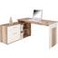 Eckschreibtisch Ludwig - Eichefarben/Weiß, MODERN, Holzwerkstoff (143/76/130cm) Eckschreibtisch Ludwig - Eichefarben/Weiß, MODERN, Holzwerkstoff (143/76/130cm)