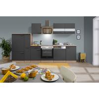 Küchenblock Merle Küchenblock 310 cm - Eichefarben/Grau, Basics, Holzwerkstoff (310cm) - Respekta