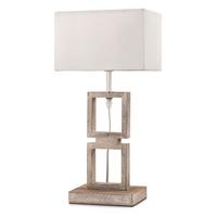 Tischleuchte 5038/L - Grau, Design, Holz/Textil (22/15,5/40cm)