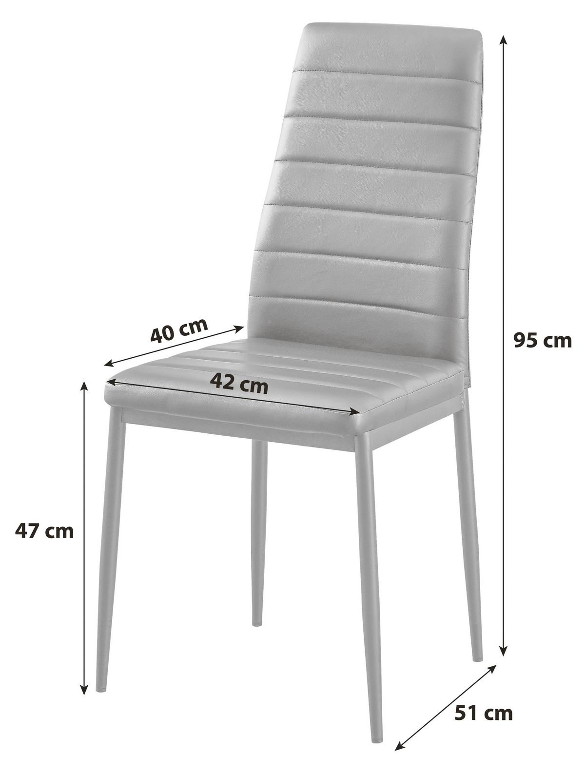 ŽIDLE FRANZI - černá, Konvenční, kov/textil (42/95/51cm)