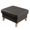 Hocker Fargo Dunkelbraun B: 70 Cm - Dunkelbraun/Buchefarben, Design, Leder/Textil (70/44/60cm) - Livetastic