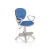 Jugenddrehstuhl Kid Colour Mit Armstützen Blau/Grau Bis 60 Kg - Blau/Grau, Basics, Kunststoff (53/83-95/51cm) - MID.YOU