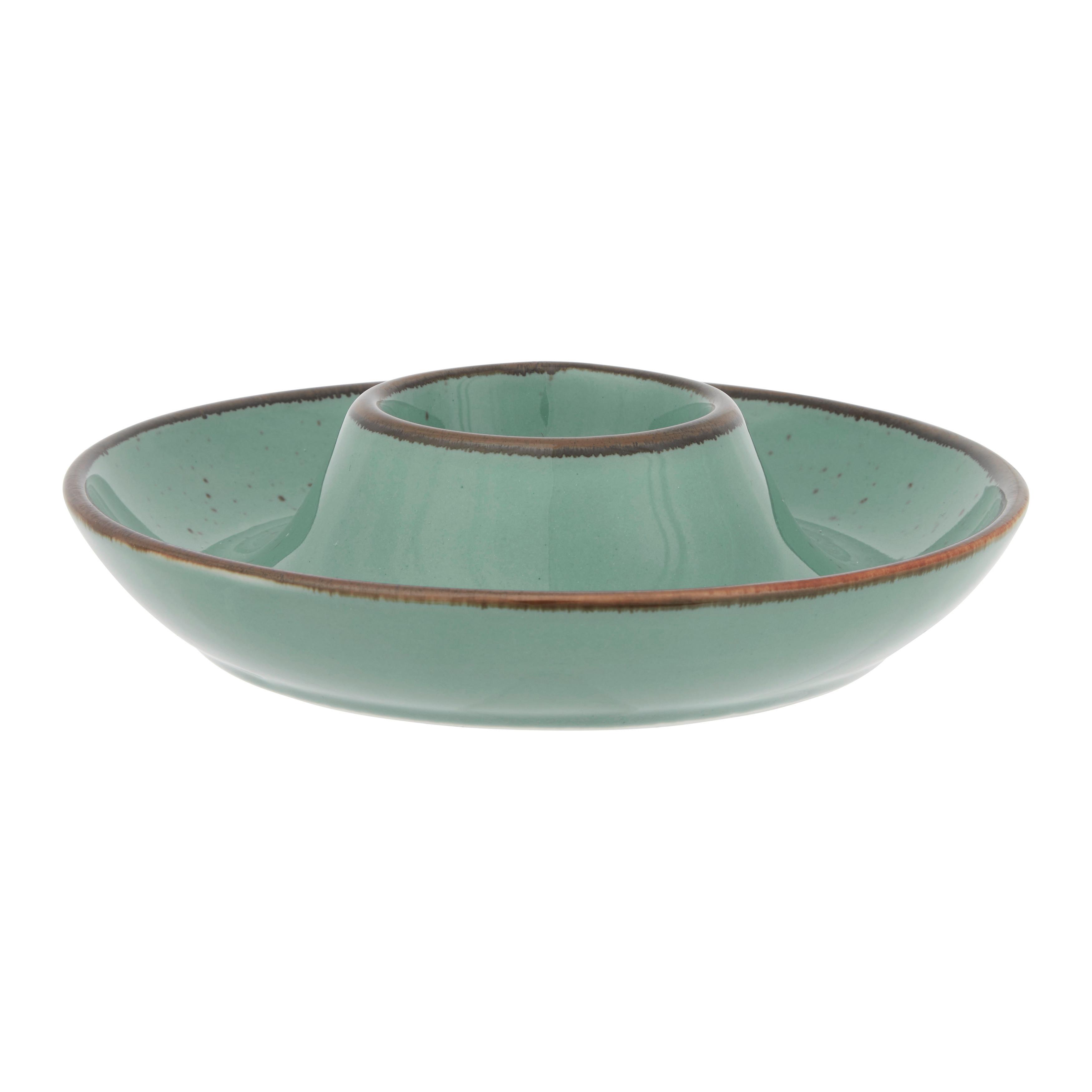 kalíšek na vejce CAPRI - zelená, Moderní, keramika (14cm) - Mömax