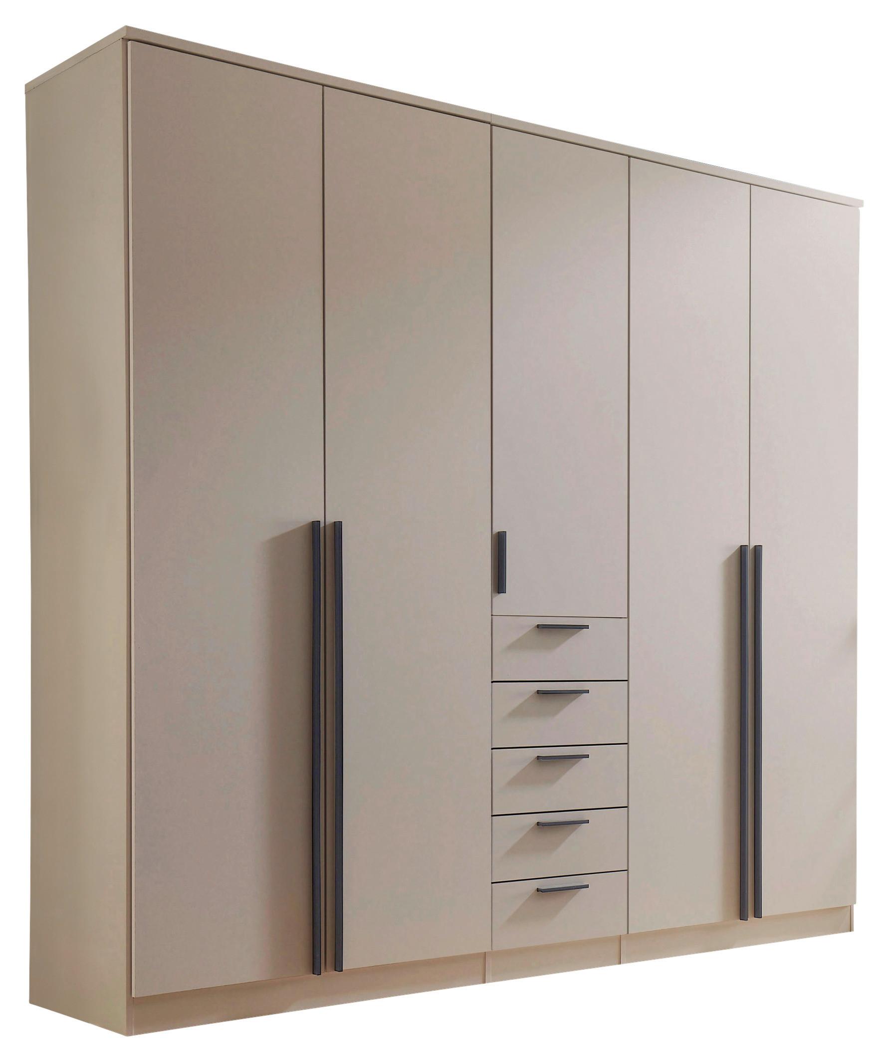 Drehtürenschrank mit Schubladen 225cm Arnis - Kaschmir, KONVENTIONELL, Holzwerkstoff (225/210/52cm) - James Wood