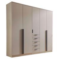 Drehtürenschrank mit Schubladen 225cm Arnis - Kaschmir, KONVENTIONELL, Holzwerkstoff (225/210/52cm) - James Wood