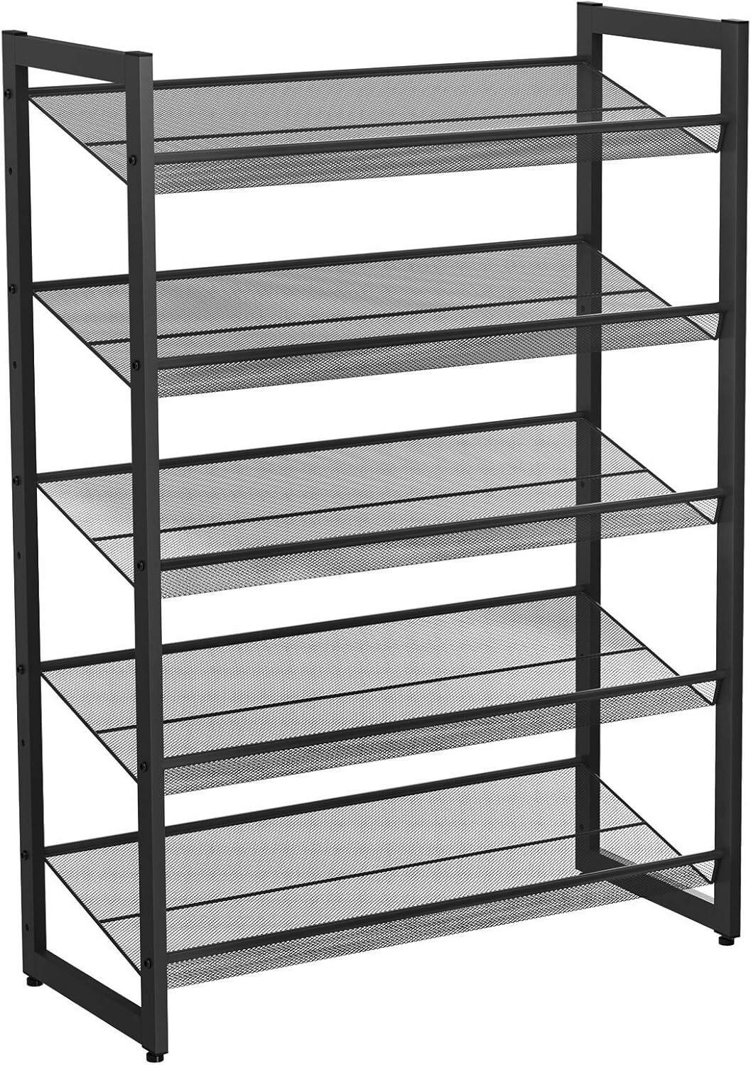 REGÁL NA BOTY DAN 1 - černá, Trend, kov (74/104/30.7cm) - Boxxx