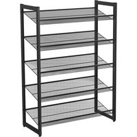 REGÁL NA BOTY DAN 1 - černá, Trend, kov (74/104/30.7cm) - Boxxx