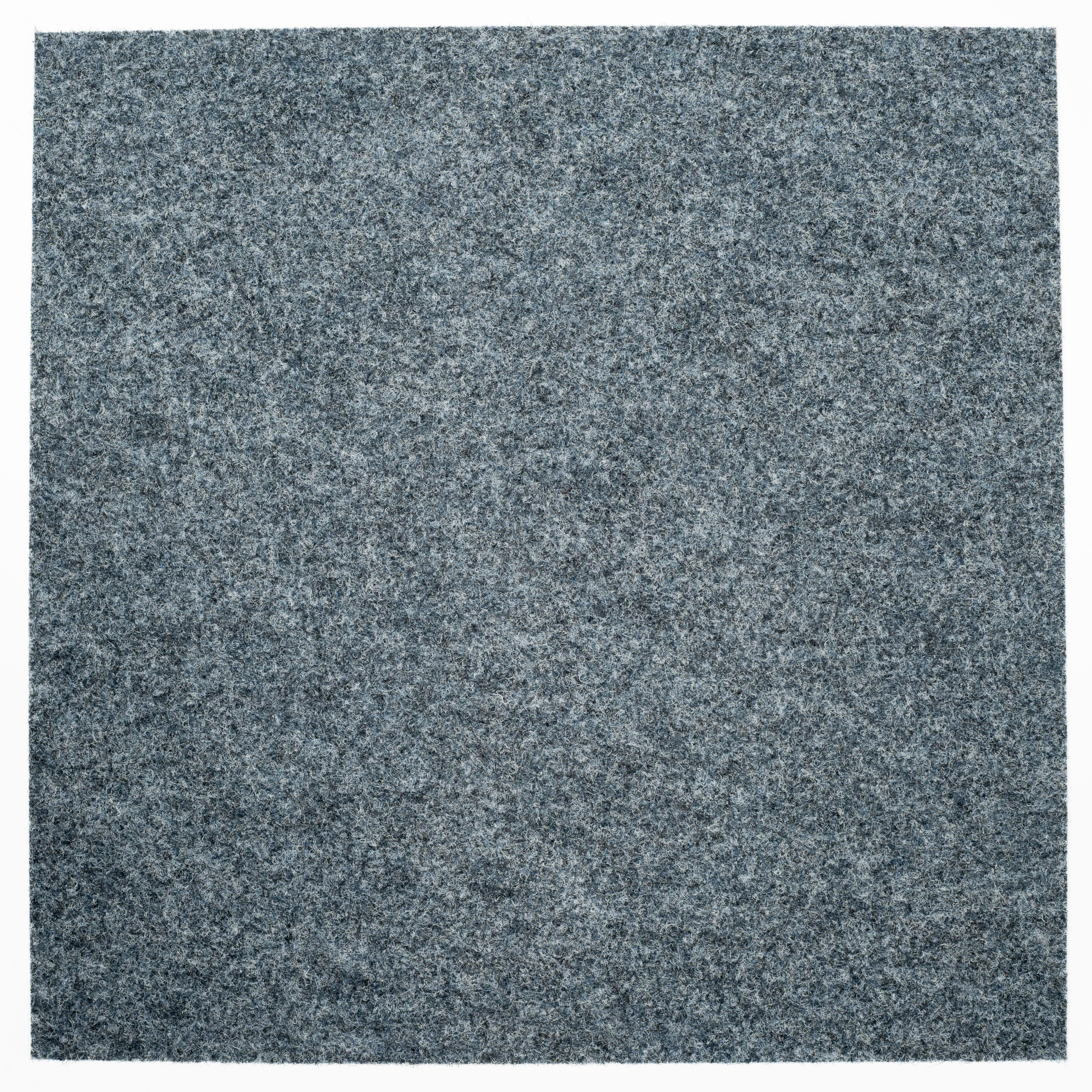 Teppichfliese Graublau Merlin 50x50 cm Florhöhe 5,5 mm