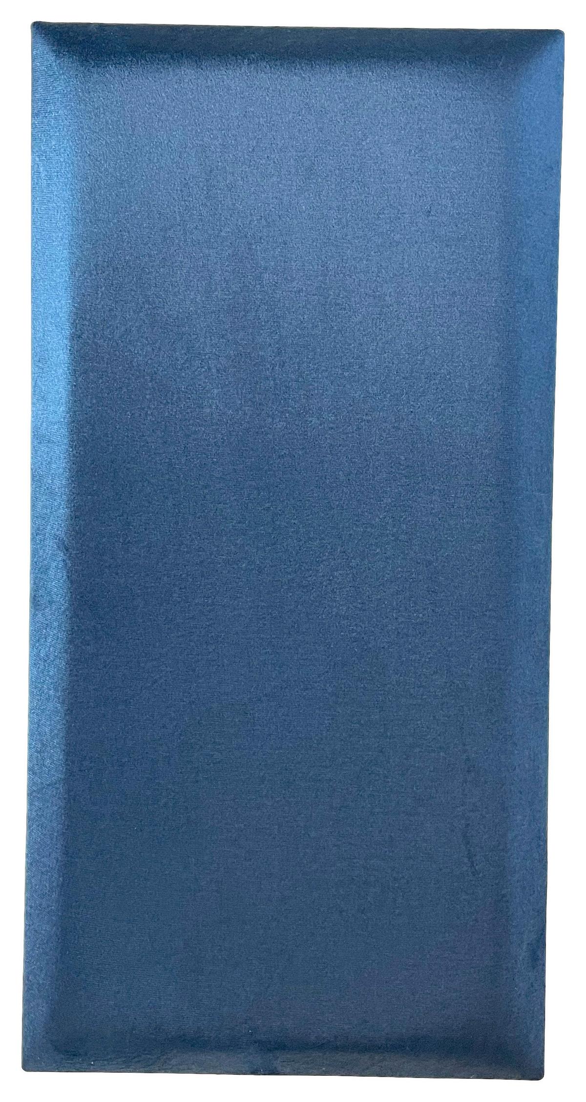 čalouněný panel 2ks, 60x30cm obdélník, tmavě modrá - tmavě modrá, Basics, textil (60/30/4cm) - MID.YOU