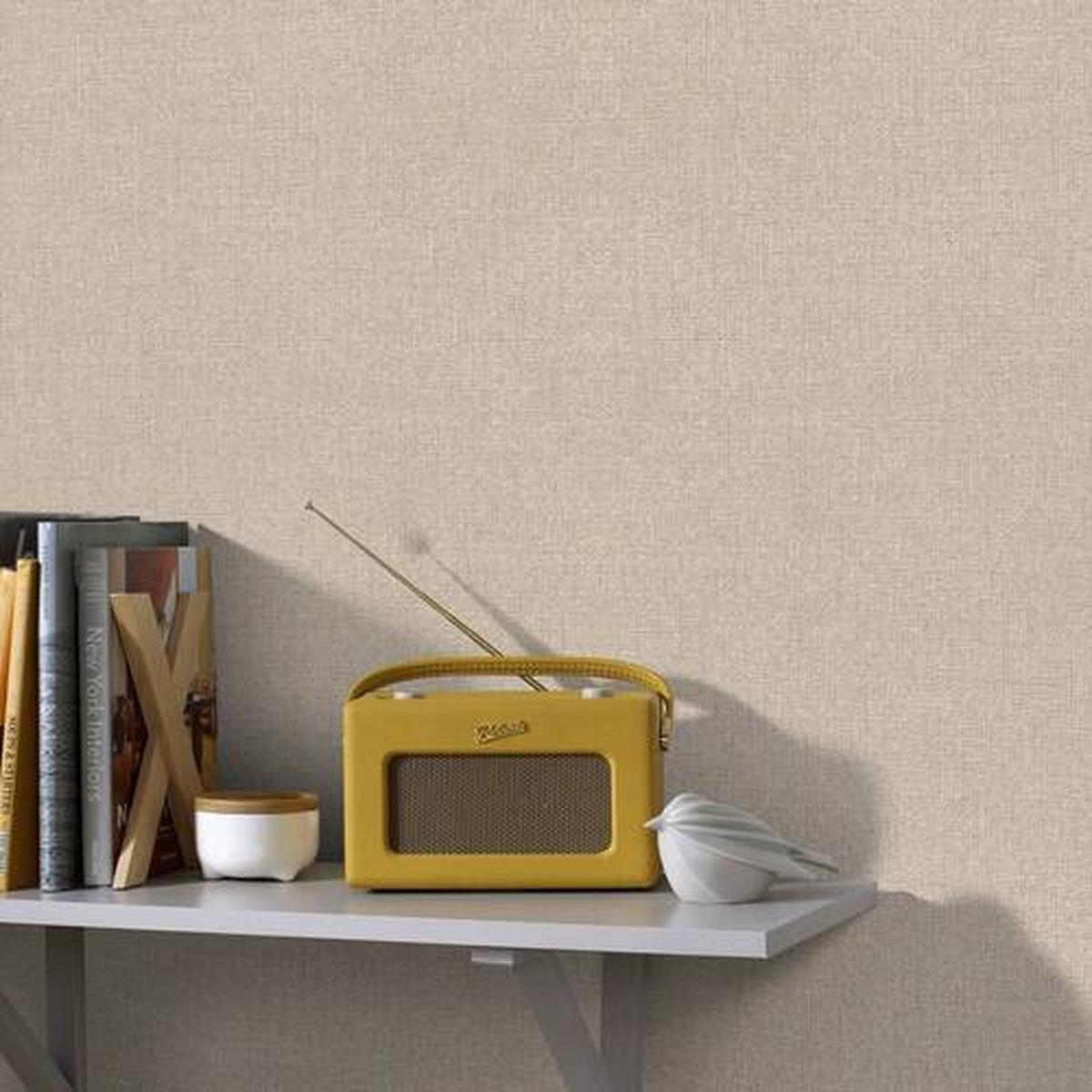 Vliestapete Beige, 52x1000 cm - Beige, Basics, Papier/Kunststoff (52/1000cm)