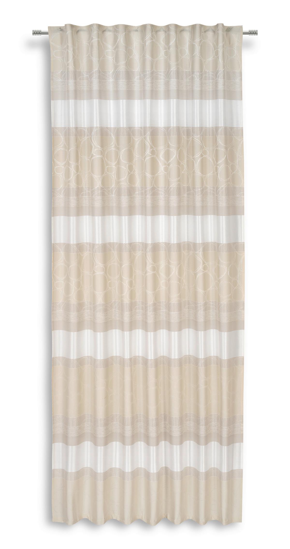 Készfüggöny Sabrina Kb. 140/245cm - krémszínű, Modern, textil (140/245cm) - Luca Bessoni