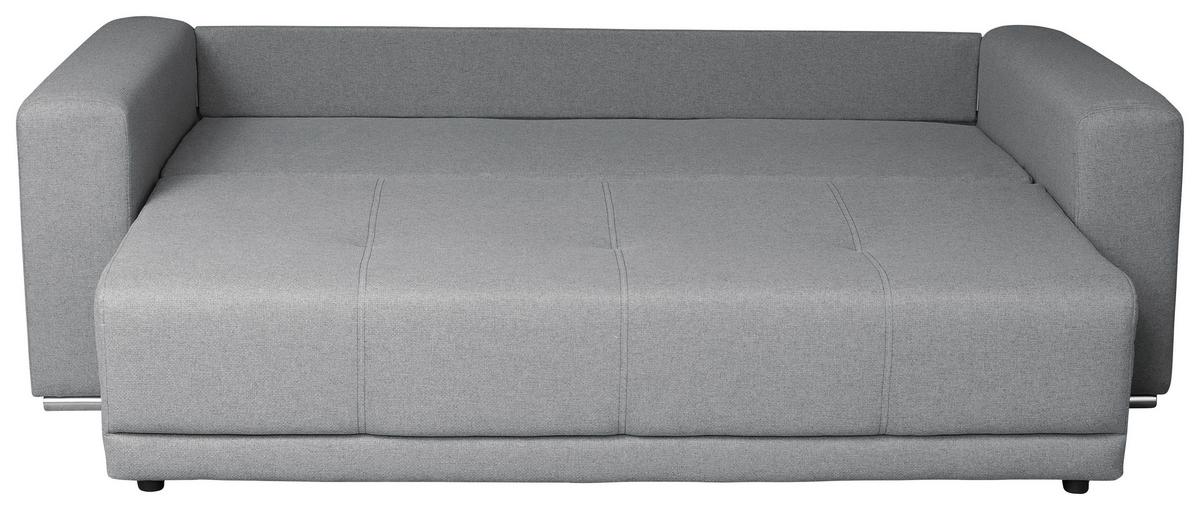 Schlafsofa Berna - Chromfarben/Schwarz, Design, Textil (238/77/108cm) - P & B