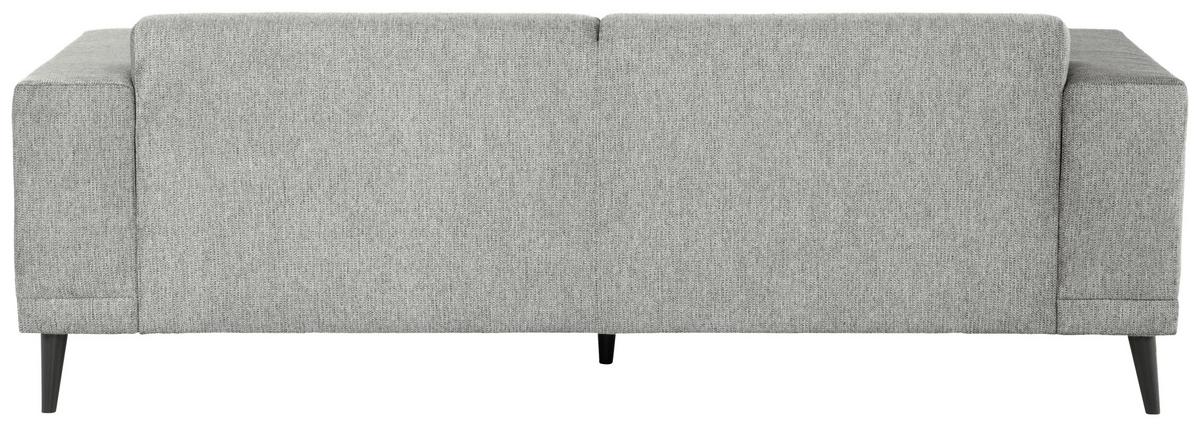 3-Sitzer-Sofa Oslo Hellgrau B: 218 cm - Hellgrau/Schwarz, Design, Textil (218/77/93cm) - MID.YOU