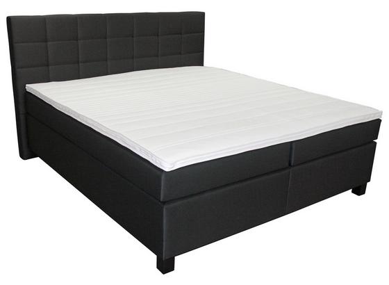 Boxspring Postel Modena - tmavě šedá, Moderní, textil (190/115/212cm) Boxspring Postel Modena - tmavě šedá, Moderní, textil (190/115/212cm)