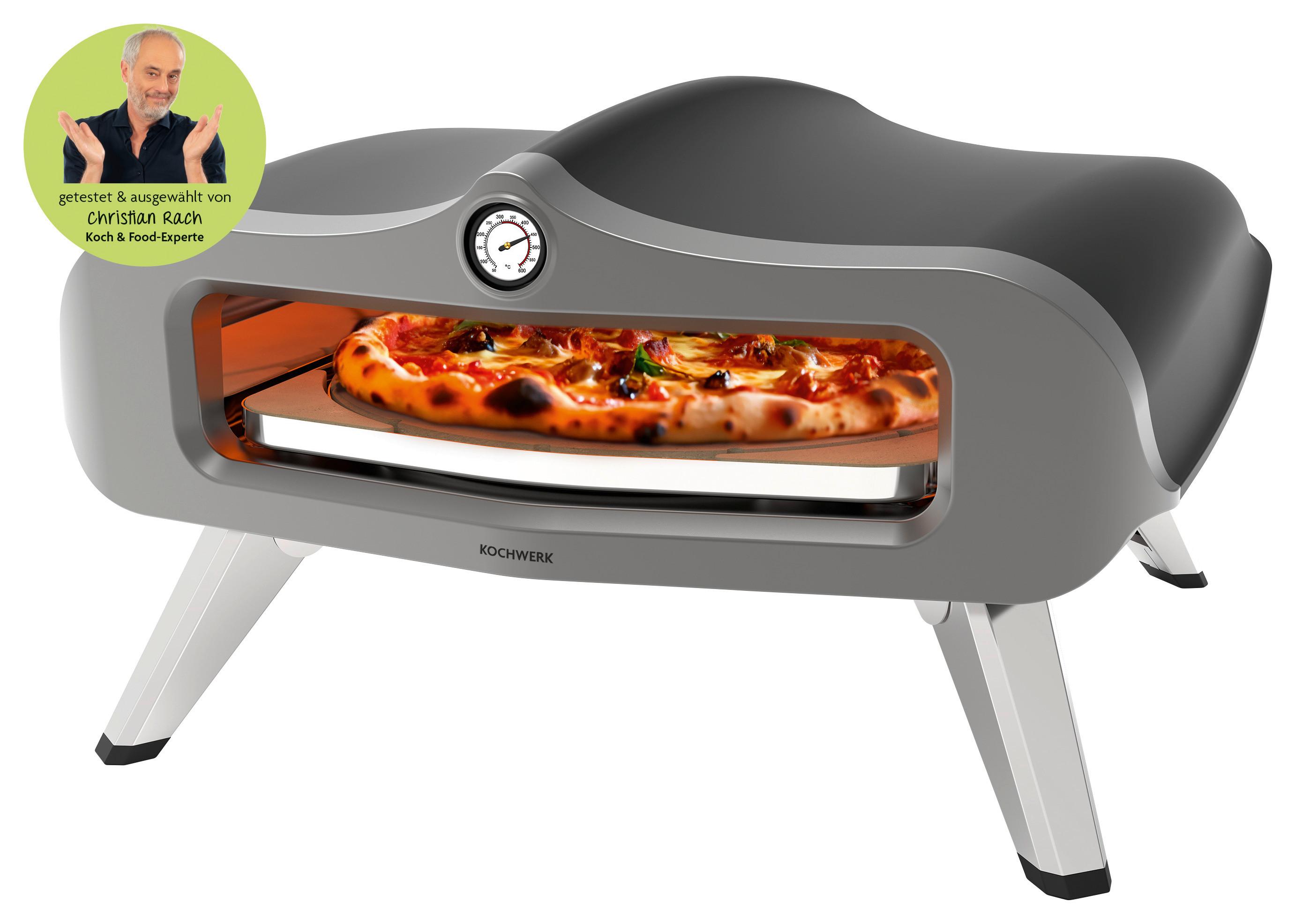 Pizzaofen Rach's Kochwerk - Silberfarben/Schwarz, LIFESTYLE, Metall (64/56/32cm)