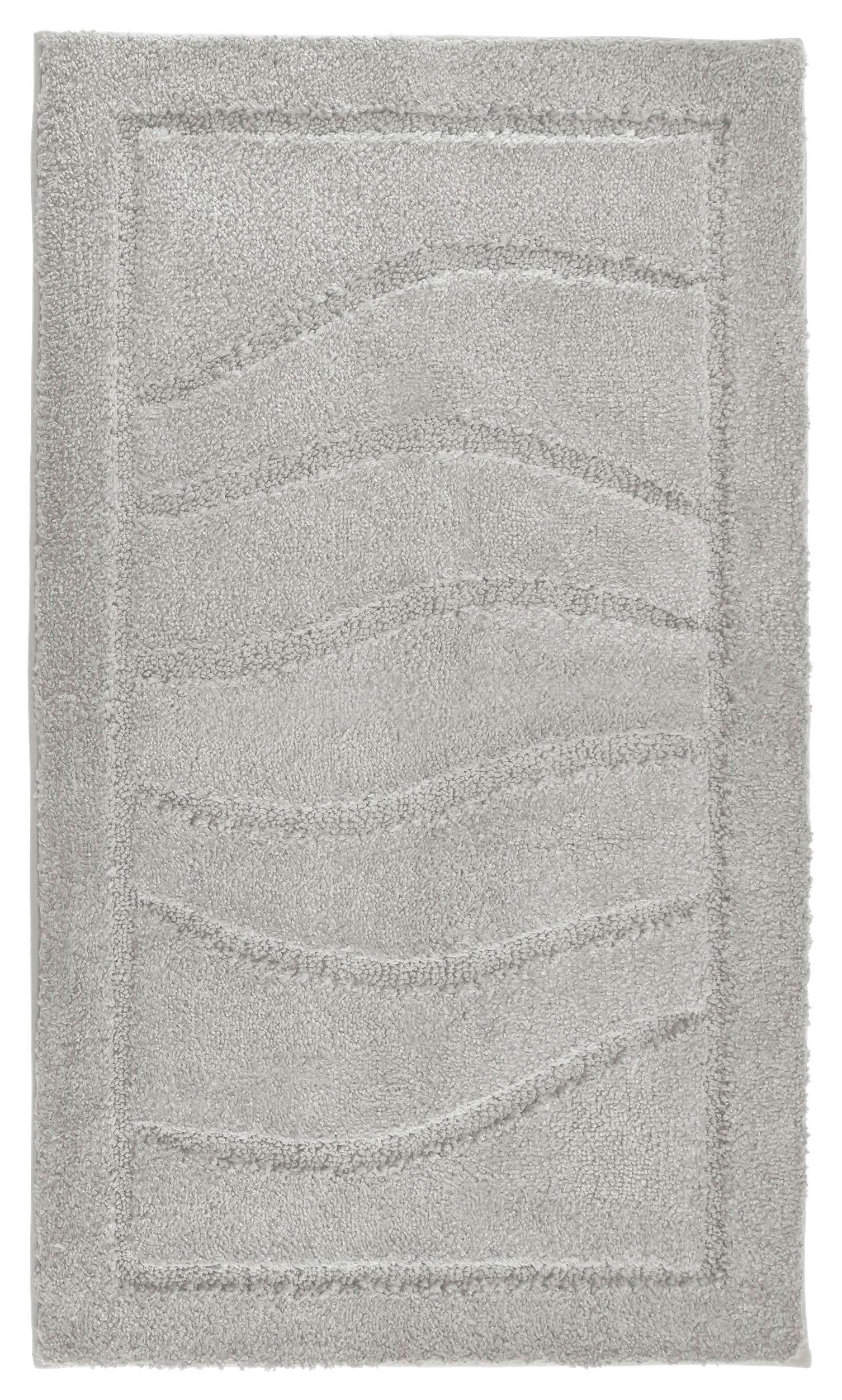 Badematte Lasse Grau 60x100 Cm Rutschhemmend - Hellgrau, ROMANTIK / LANDHAUS, Textil (60/100cm) - James Wood