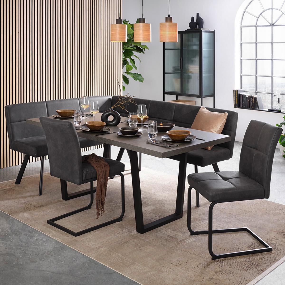 Houpací židle Cooper, COOPER - šedá/černá, Moderní, kov/textil (45/93/60cm) - Mömax
