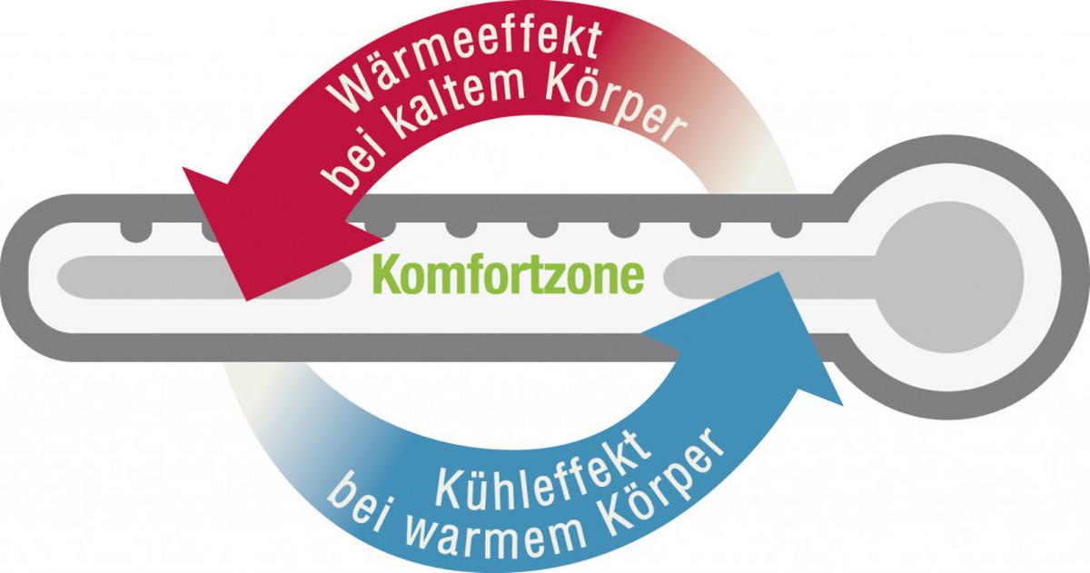Kopfkissen Klima Active Plus 90x70 cm Mischfüllung - Weiß, KONVENTIONELL, Textil (70/90cm) - FAN