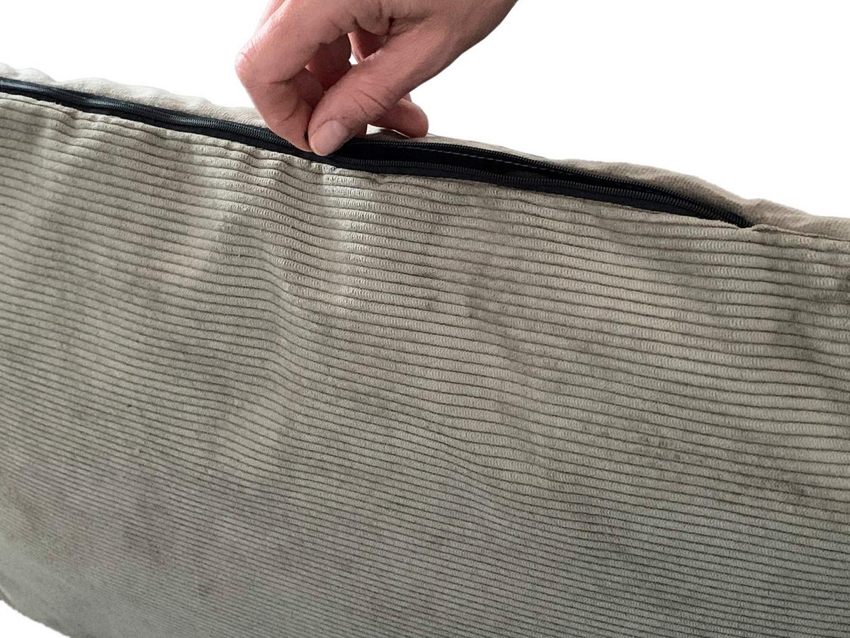 Hundebett Milow Taupe L: 70 cm - Taupe, KONVENTIONELL, Textil (70/49/15cm)