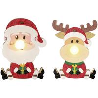 DEKORAČNÍ LED SVÍTIDLO NOSE -PAZ- - bílá/černá, Konvenční, dřevo/plast (10/7/4cm) - Modern Living