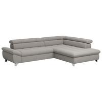 Ecksofa Gemini Grau, S: 312x234 Cm - Chromfarben/Grau, KONVENTIONELL, Textil (312/78-97/234cm)