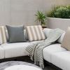 VENKOVNÍ POLŠTÁŘ MAGDA - šedá, Moderní, textil (40/5/40cm) - Bessagi Garden