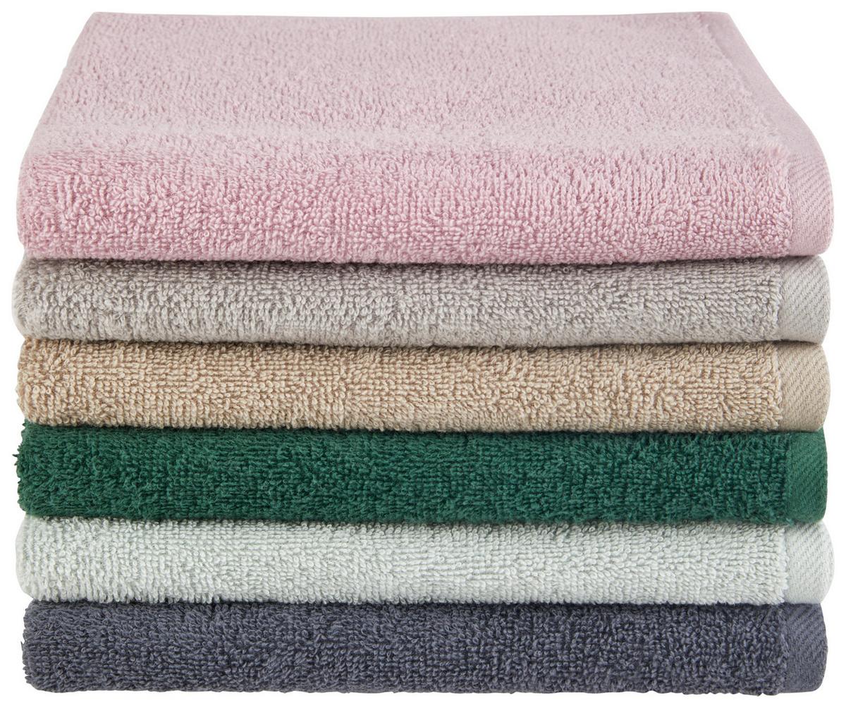 Handtuch Flora Baumwolle 380g/M2 Taupe 50x90 cm - Taupe, ROMANTIK / LANDHAUS, Textil (50/90cm) - James Wood