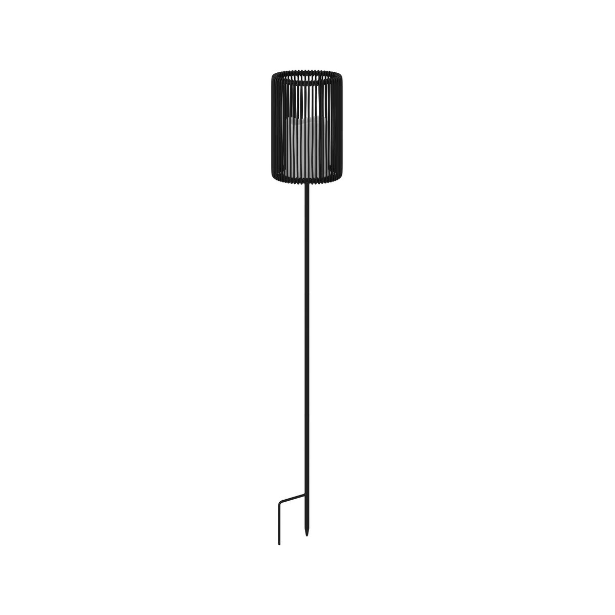 SOLÁRNE SVIETIDLO NANAY - čierna, Modern, kov/plast (12/78/12cm) - Bessagi Garden