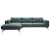 Ecksofa Albero - Anthrazit/Schwarz, Design, Textil (180/330cm) - MID.YOU