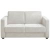 Schlafsofa Mia Mikrofaser Creme, B: 159 cm - Chromfarben/Creme, Basics, Textil (159/88/87cm) - Livetastic