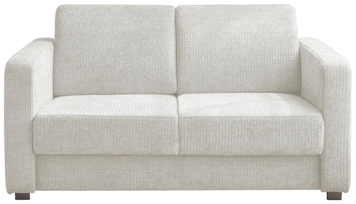 Schlafsofa Mia Mikrofaser Creme, B: 159 Cm - Chromfarben/Creme, Basics, Textil (159/88/87cm) - Livetastic