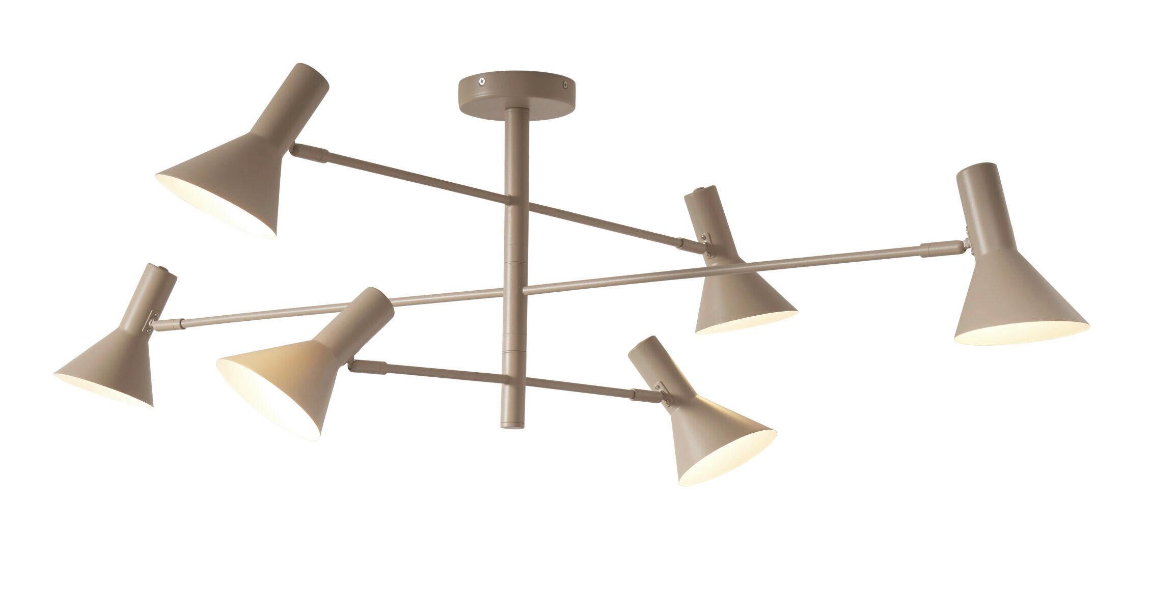 Deckenleuchte Izmir - Grau, Trend, Metall (124/40cm) - It's about Romi