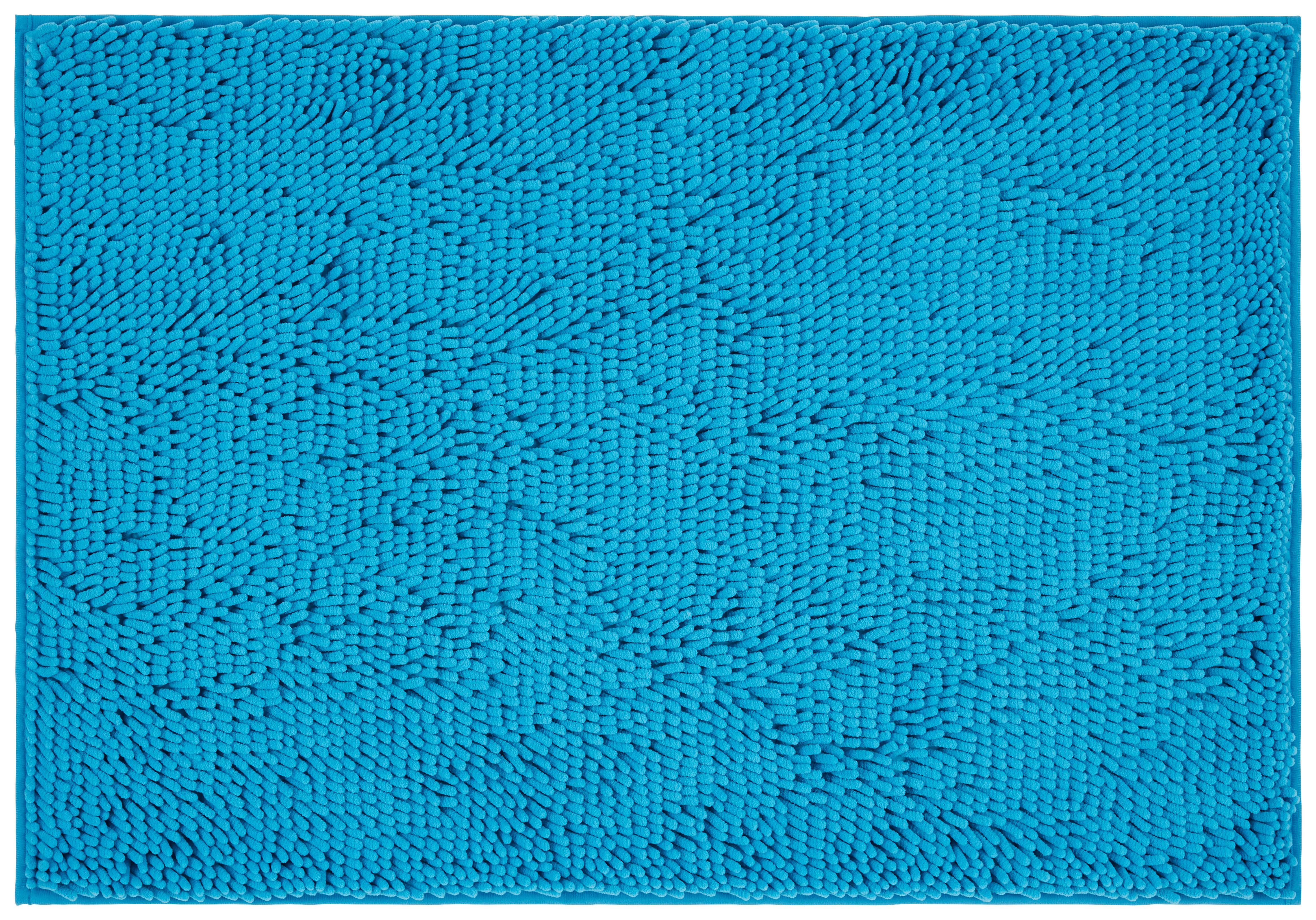 Badematte Liliane - Türkis, KONVENTIONELL, Kunststoff (70/120cm) - Ondega