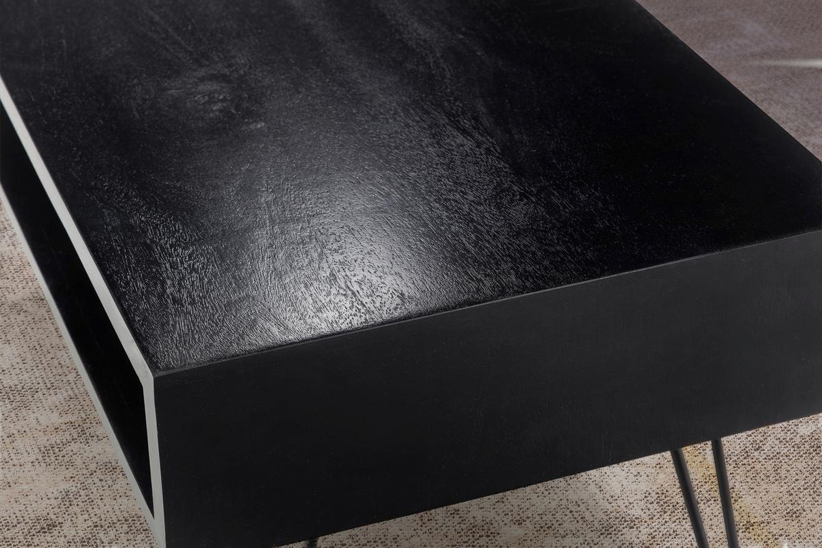 KONFERENČNÍ STOLEK WL6.841 - černá, Design, kov/dřevo (100/50/40cm) - MID.YOU